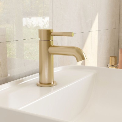 Ravine Basin Mixer - Brushed Brass